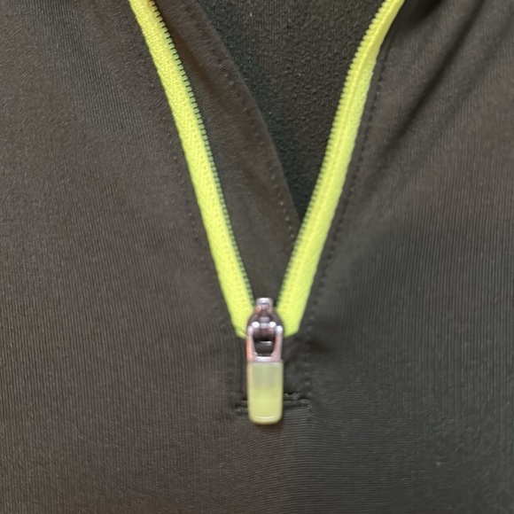 UNDER ARMOUR Men's ColdGear® Evo 1/4 Zip Top Green/Neon Yellow - Picture 5 of 7